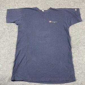 VTG Champion T Shirt Mens Extra Large‎ Blue Spell Out Single Stitch Cotton USA